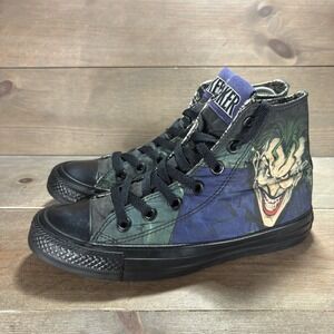 converse all star chuck taylor womens size 6 shoes black purple dc comics joker